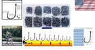 Powerful High-carbon Steel Fishing Hooks  300pcs  Adaptable For All Environments
