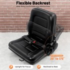 New Universal Forklift Seat Fits Clark Cat Hyster Yale Toyota Mitsubishi Black