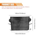Car Windshield Ice And Snow Cover  71     44 5  Black