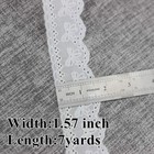 Idongcai 7 Yards Vintage Cotton Eyelet Lace Trim - 1 57  Embroidered Floral S   