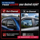 4pc Rain Guards For 2015-2025 Ford Edge Window Visors Deflectors Sun Shades Vent