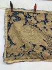 Antique Hand Embroidered Linen Lace Pictorial Lace Fragment Textile 43x89 Cm