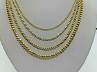 10k Gold Miami Cuban Link Chain Necklace Men s women s  2 2mm- 4 5mm 16 -30 