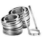 Duraplus All-fuel Chimney 6in  Diameter 30 Degree Elbow Kit  Stainless Steel