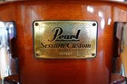 Pearl Session Custom Snare Drum     14 x6 5  Maple Shell     Tobacco Fade