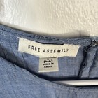 Nwt Free Assembly Chambray Denim Dress Size Xs 0-2 Cottagecore Garden Modest