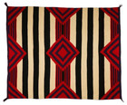 Southwestern Navajo Ganado Rug Handmade Antique Native American Wool Large Rugs