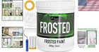Elegant Frosted Glass Privacy Paint - Complete Diy Kit  Fast Drying   Versatile