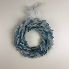 Sea Glass Wreath Coastal Beach Blue 14    Sun Catcher Home Decor Nautical Beachy