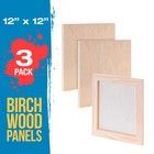 12  X 12  Studio 3 4  Profile Depth Artist Wood Pouring Panel Boards Pack Of 3