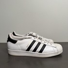 Adidas Superstar Shoes Mens 11 Footwear White Black Leather Sneaker City Walking