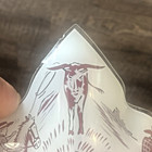 1950 s Western Cowboy Glass Ceiling Light Shade Rodeo Horse 1429 Vintage Mcm