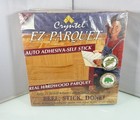 Vtg Cryntel Ez Parquet Self Stick Real Hardwood Chestnut 12   x12    Tiles 10pc  New