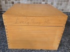 Psi Napa Valley  Ca Vintage Maple Wood File Box  9 x10 x6 5 