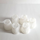 Tupperware Mini Jello Jel-ette Molds Set Of 6 Single W caps   Lids Vintage