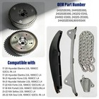 Oem Timing Chain Kit   Vvt Gears Fit For 2017-2020 Hyundai Elantra Sedan 2 0l