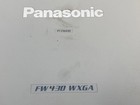 Panasonic Pt-fw430u Wxga 3500 Lumens Lcd Projector Tested