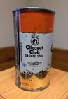 Rare Clicquot Club Orange Soda Flat Top Pop Can - Millis  Ma - Miracan