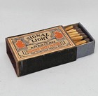 Vintage Pocket Size  signal Light Diamond Match  Box Wooden Matches Full