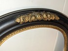 Antique Victorian Black   Gold Wood   Gesso Gothic Dark Academia Fits 17  By 10 