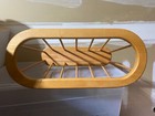      1970s Danish Solid Oak Spindle Magazine Rack   Mid-century Modern   Fast Ship