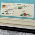 Vintage Nystrom World Map Physical Geography Educational Chart Nr98b