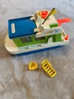 Vintage Fisher Price Little People Play Family Houseboat  985 1972 W Accessories