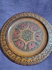 Vintage Wooden Polish Folk Art Plate