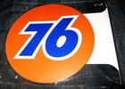 Union 76 Gasoline Double-sided Imprint Metal Flange Sign  03 - New