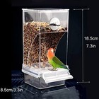 Automatic Bird Feeder no_mess Bird Feeder For Cage transparent Food Container  