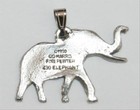 Elephant Harris Fine Pewter Pendant Usa Made