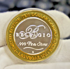 Bellagio   Las Vegas   Nv  Casino  10 Gaming Token  999 Fine Silver Strike