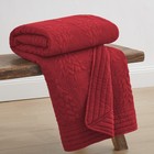 O Christmas Tree Quilted Throw - Throw  50x60in   - Red Holiday - Reversibl