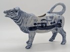 Blue   White Bull Cow Creamer Pitcher     Delft Style Hand-painted Ceramic     7 5   