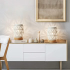 Bedside Table Lamp  Small Night Light Metal Lampshade And Wood Base  E12 40w Des