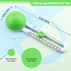 Circular Paper Cutter  Rotary Circle Cutter Cut Paper Trimmer Scrapbooking Tool
