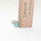 Vintage Southwestern Navajo Sterling Silver 925 Turquoise Stone Ring Size 5