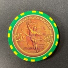 New Frontier Las Vegas Nevada  25 Casino Chip Millennium 2000 Obsolete