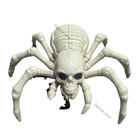 Skeleton Spider Figurine Halloween Spooky Decor Bone White Statue 8 Legs