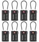 Tsa Approved 4-digit Combination Luggage Locks With Alert Indicator  Heavy Duty