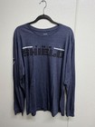 Wwe Authentic The Shield Long Sleeve Shirt Mens 2x Navy Blue Front Back Sleeve