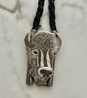 Dale Edaakie Zuni Native American Bison Bolo Tie Great Condition