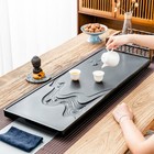 Creative Tea Tray Weighted Stone Tea Table Zen Style Carved Whole Stone Trays