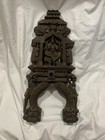 Antique Hindu Hand Carved Wood Ganesh Statue Wood Panel 22   tall 10    Wide Ornate 