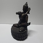 Vintage 16cm X 10cm Old Tibet Tibetan Bronze Woman Man Happy Buddha Statue 
