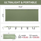 Camping Cot ultralight Folding Backpacking Cot portable Camping Bed For Camping