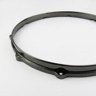 1 Pc Die Cast 14  Snare Drum Hoop 10 Lug   Hole Black Nickel Top Batter Side