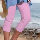 Women s High Waist Capri Leggings Cropped Yoga Pants Workout Tummy Control