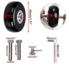 Ownmy 45mm X 18mm Luggage Suitcase Replacement Wheels  Rubber Swivel Caster W   