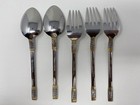 Wallace Golden Corsica 18 10 Stainless Steel Flatware Lot Spoons   Forks
